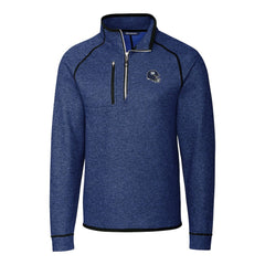 New York Giants Cutter & Buck Helmet Mainsail Sweater-Knit Half-Zip Pullover Jacket Blue | NFL