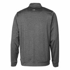 Detroit Lions Cutter & Buck Helmet Stealth Heathered Quarter-Zip Pullover Top Gray | NFL