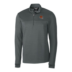 Cincinnati Bengals Cutter & Buck Traverse Stripe Stretch Quarter-Zip Pullover Top Gray | NFL