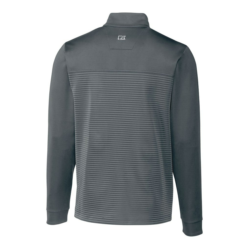 Cincinnati Bengals Cutter & Buck Traverse Stripe Stretch Quarter-Zip Pullover Top Gray | NFL