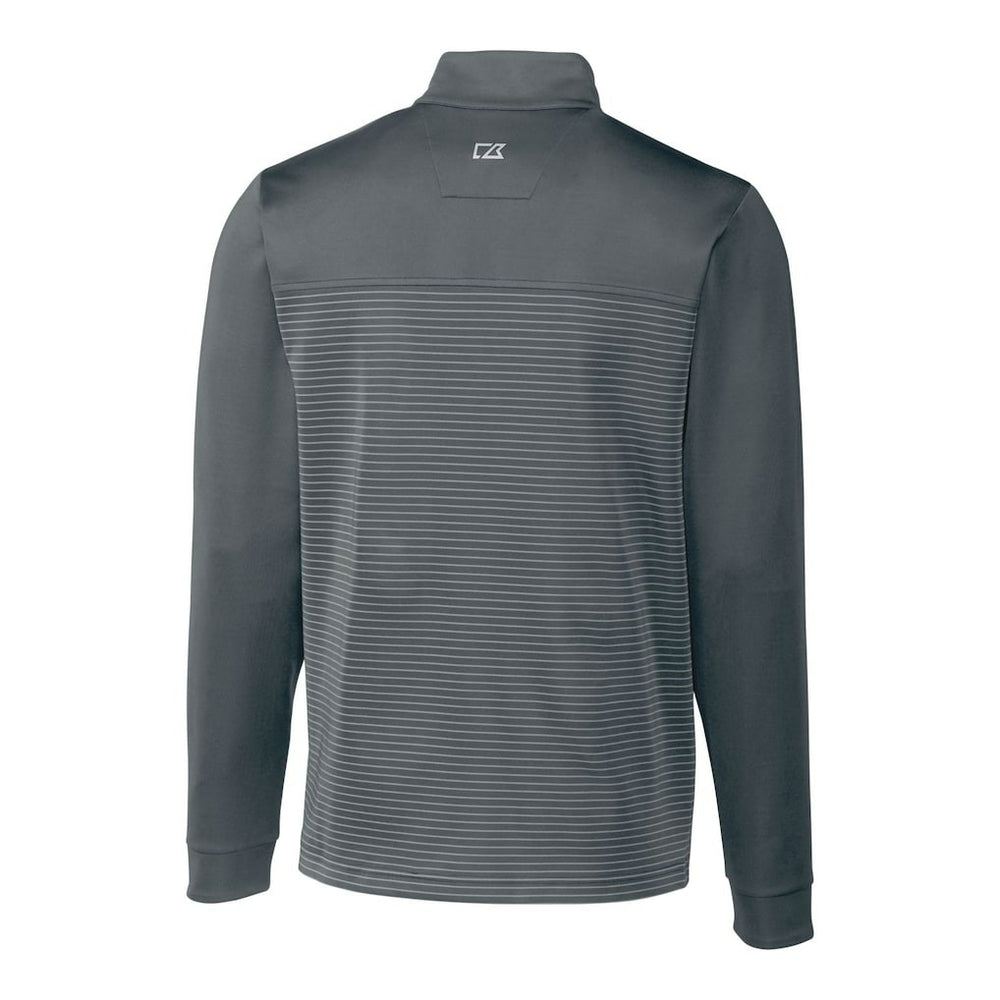 Cincinnati Bengals Cutter & Buck Traverse Stripe Stretch Quarter-Zip Pullover Top Gray | NFL