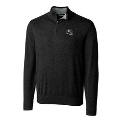 Pittsburgh Steelers Cutter & Buck Helmet Lakemont Tri-Blend Quarter-Zip Pullover Sweater Black | NFL