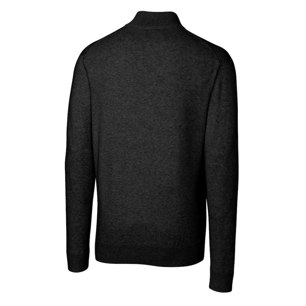 Pittsburgh Steelers Cutter & Buck Helmet Lakemont Tri-Blend Quarter-Zip Pullover Sweater Black | NFL