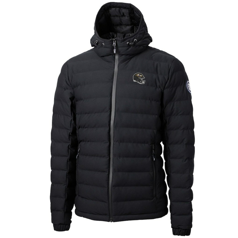 Baltimore Ravens Cutter & Buck Helmet Mission Ridge Repreve Eco Insulated Puffer Full-Zip Jacket Black | NFL