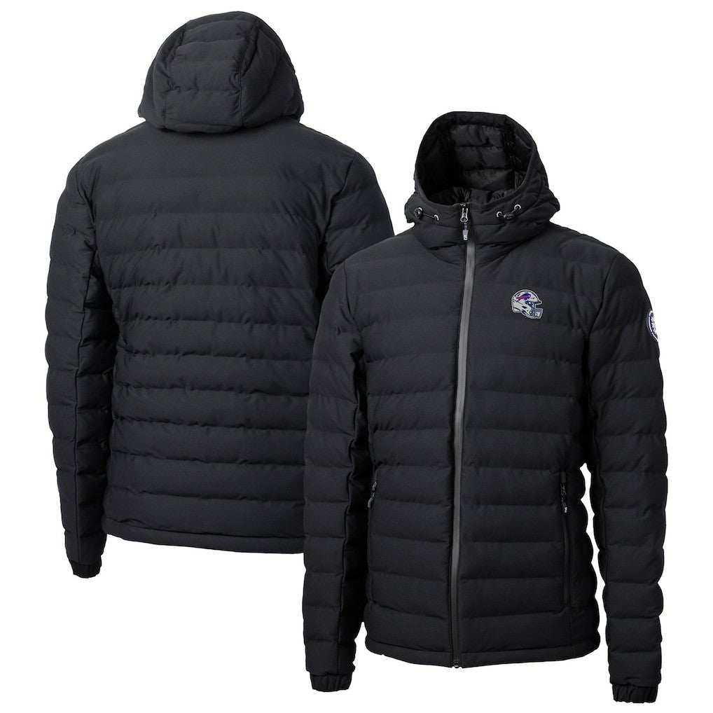 Buffalo Bills Cutter & Buck Helmet Mission Ridge Repreve Eco Insulated Puffer Full-Zip Jacket Black | NFL