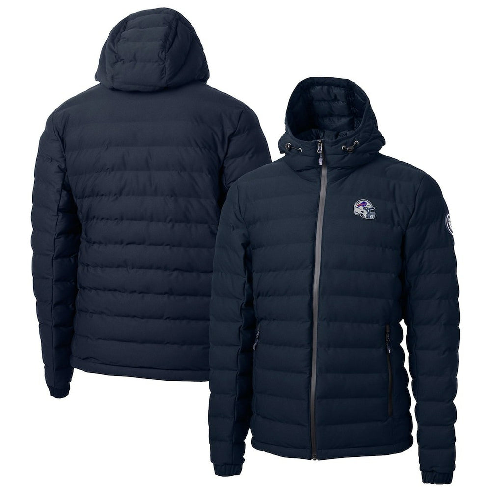 Buffalo Bills Cutter & Buck Helmet Mission Ridge Repreve Eco Insulated Puffer Full-Zip Jacket Navy | NFL