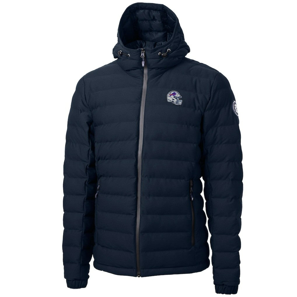 Buffalo Bills Cutter & Buck Helmet Mission Ridge Repreve Eco Insulated Puffer Full-Zip Jacket Navy | NFL