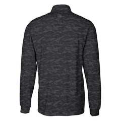 Green Bay Packers Cutter & Buck Helmet Traverse Camo Print Stretch Quarter-Zip Pullover Top Black | NFL