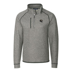 Baltimore Ravens Cutter & Buck Helmet Mainsail Sweater-Knit Half-Zip Pullover Jacket Silver | NFL
