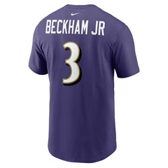 Odell Beckham Jr. Baltimore Ravens Player Name & Number T-Shirt Purple | Nike for Sale