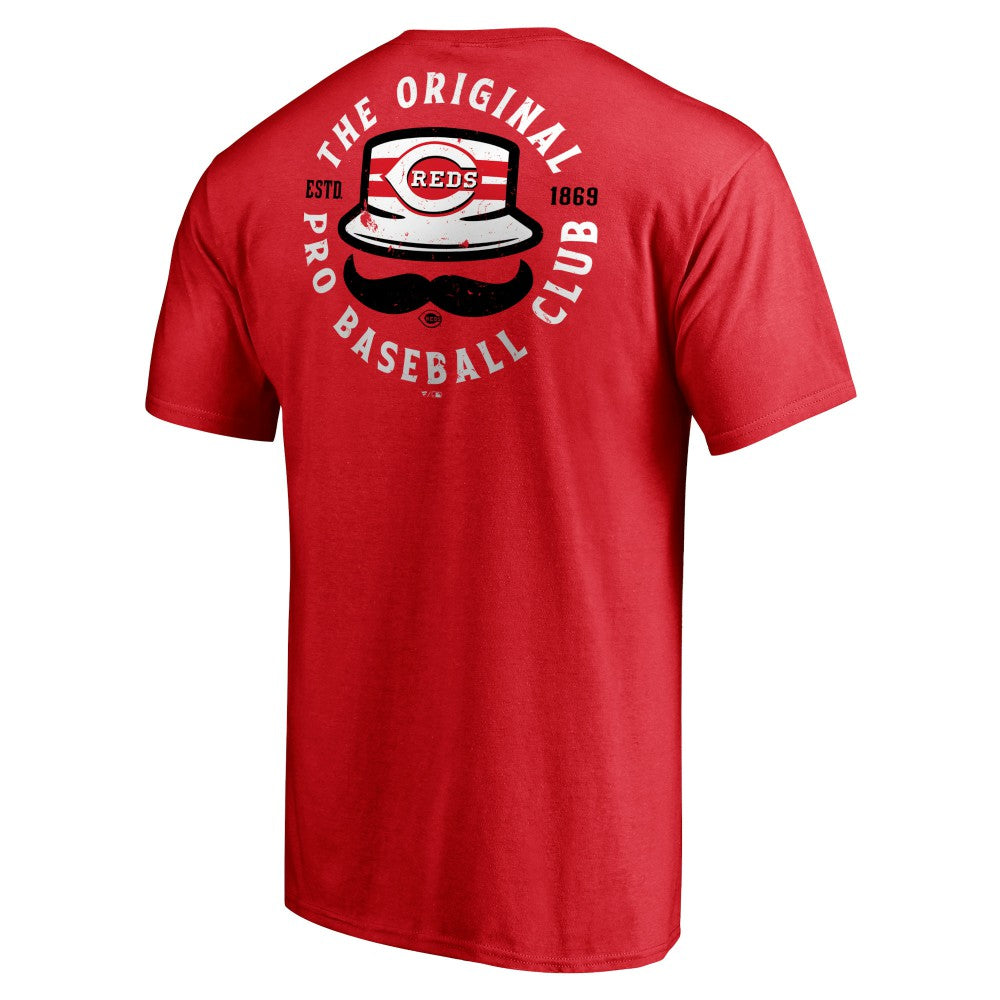 Cincinnati Reds Hometown Collection Stache T-Shirt - MLB