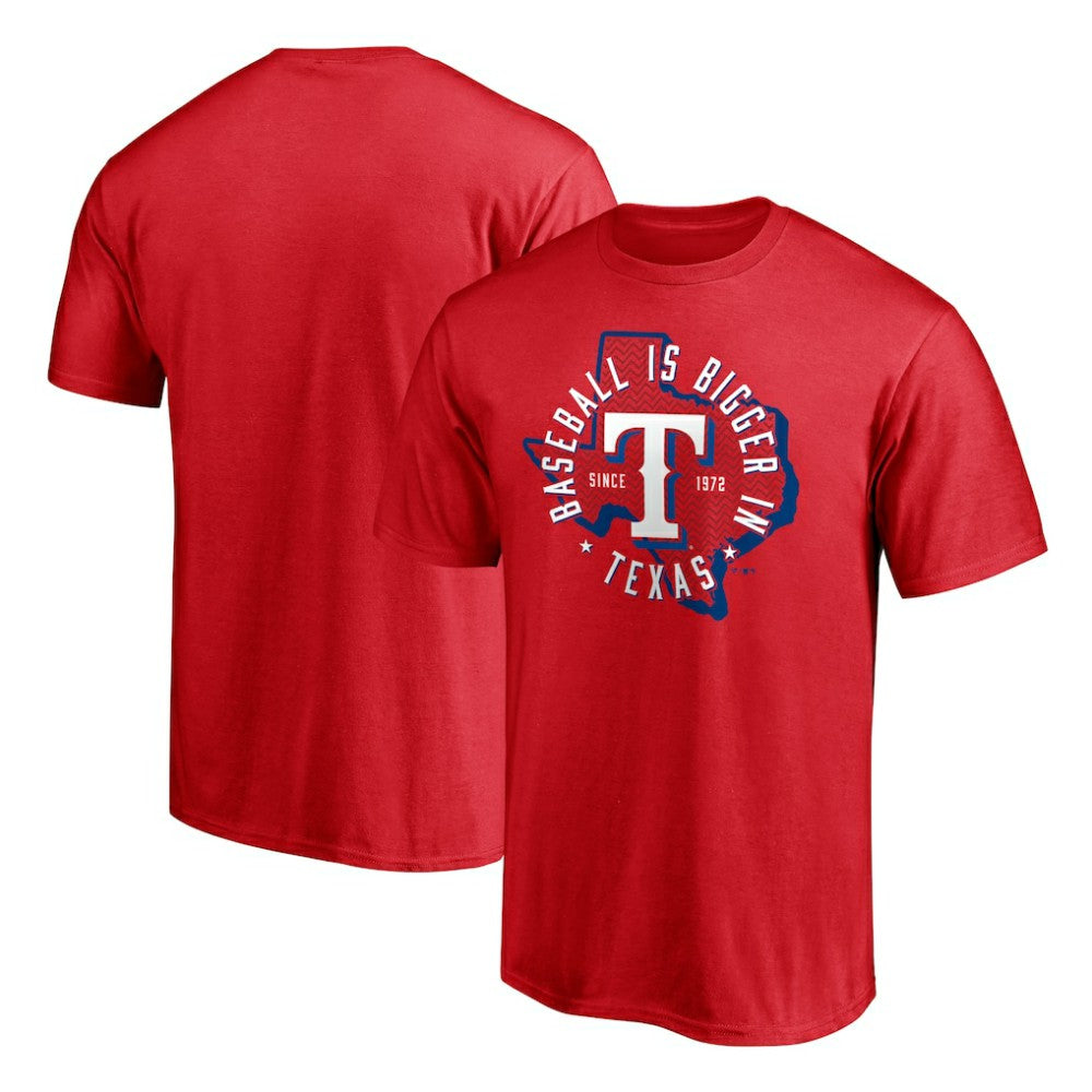 Texas Rangers Hometown Collection Baseball Is Bigger In Texas T-Shirt - MLB