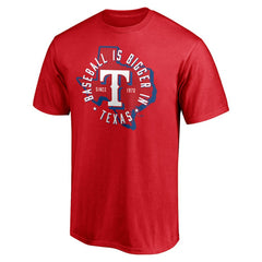 Texas Rangers Hometown Collection Baseball Is Bigger In Texas T-Shirt - MLB