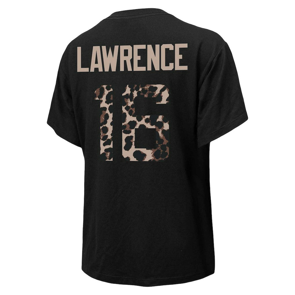 Trevor Lawrence Jacksonville Jaguars Majestic Threads Women's Leopard Player Name & Number T-Shirt Black | NFL