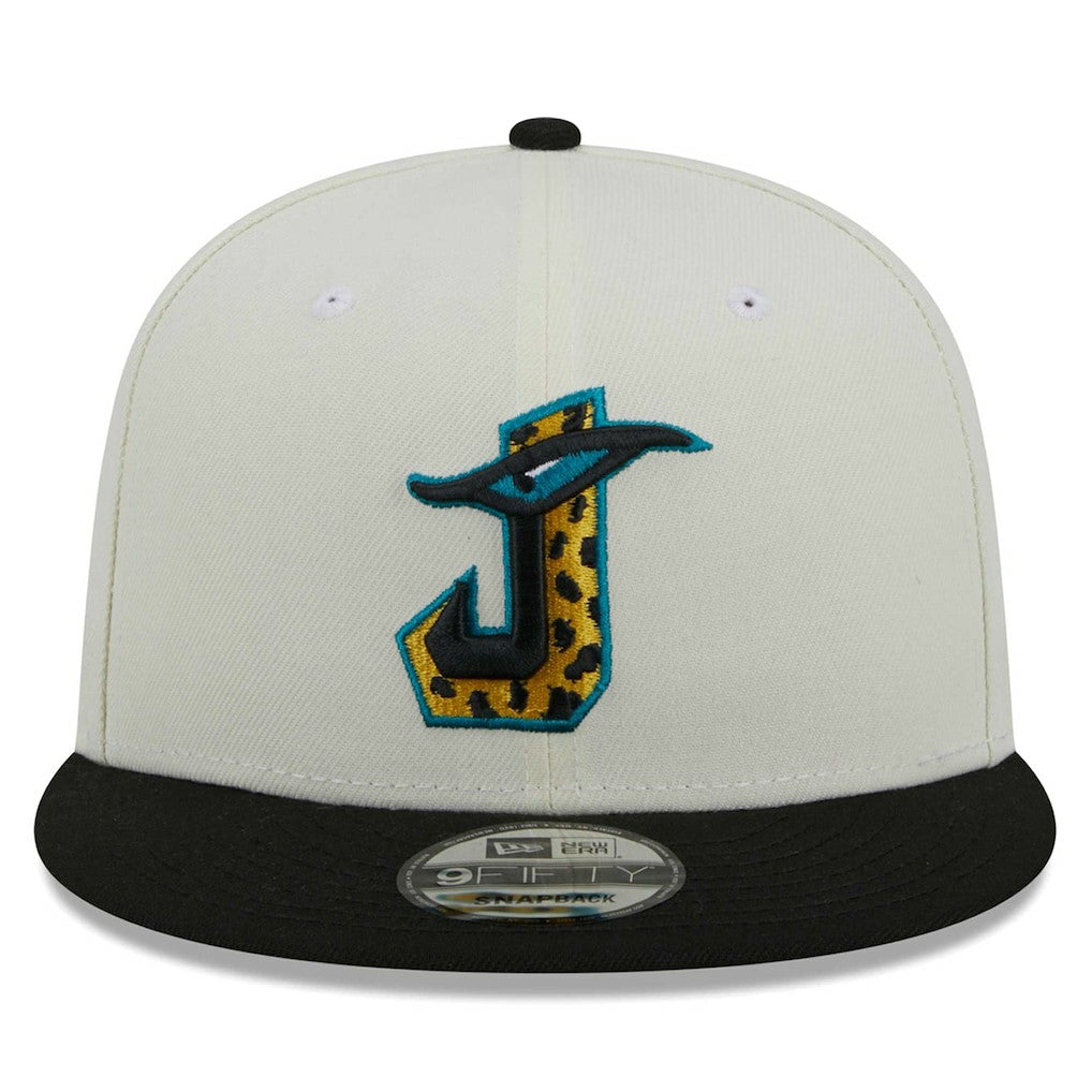 Jacksonville Jaguars New Era City Originals 9FIFTY Snapback Hat Cream/Black | NFL