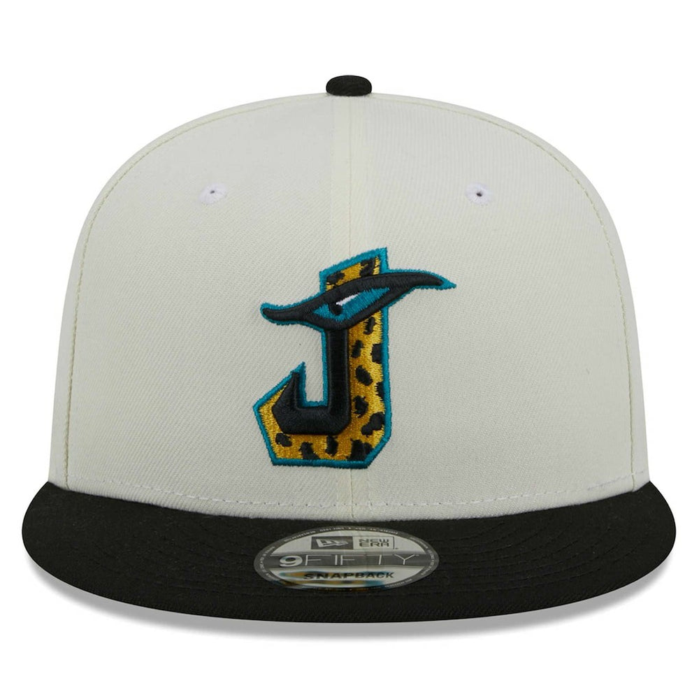 Jacksonville Jaguars New Era City Originals 9FIFTY Snapback Hat Cream/Black | NFL