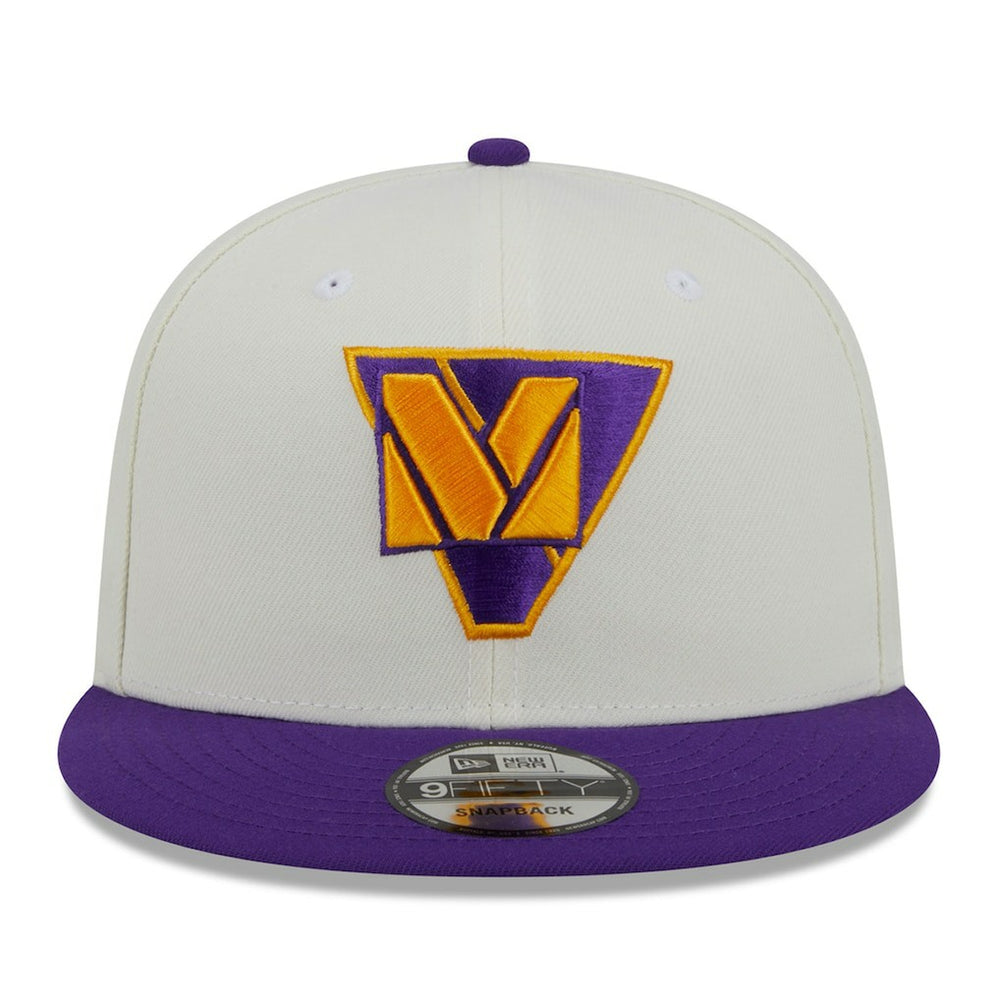 Minnesota Vikings New Era City Originals 9FIFTY Snapback Hat Cream/Purple | NFL