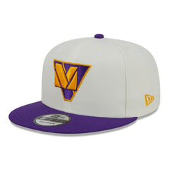 Minnesota Vikings New Era City Originals 9FIFTY Snapback Hat Cream/Purple | NFL