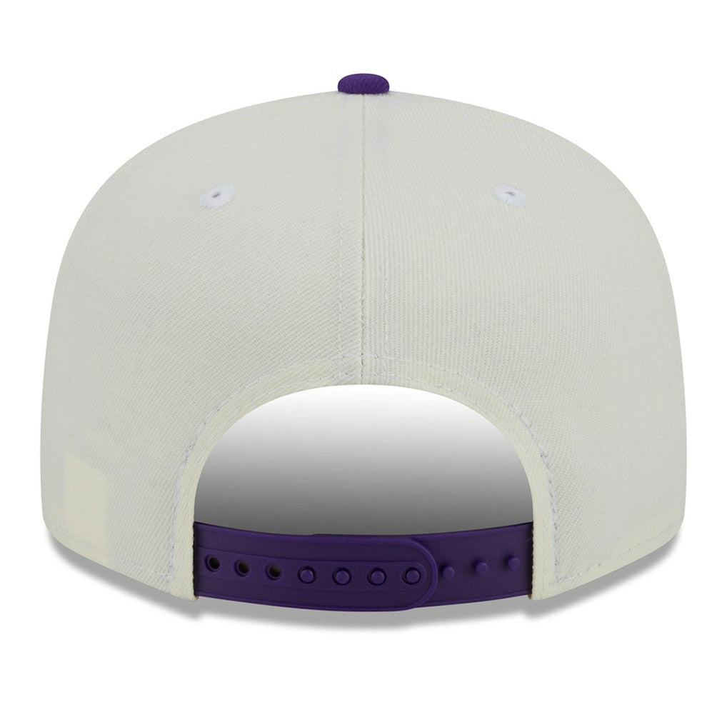 Minnesota Vikings New Era City Originals 9FIFTY Snapback Hat Cream/Purple | NFL