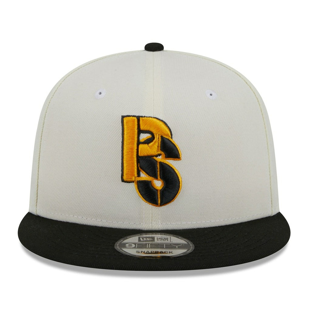 Pittsburgh Steelers New Era City Originals 9FIFTY Snapback Hat Cream/Black | NFL