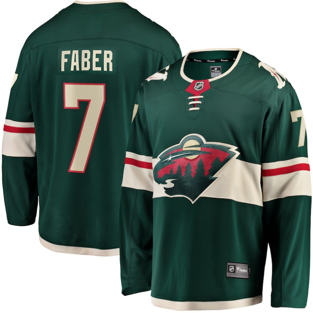 Brock Faber Minnesota Wild Fanatics Home Breakaway Player Jersey - Green - NHL