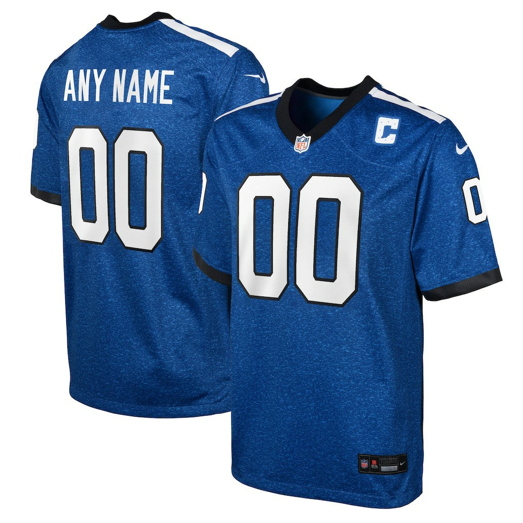 Indianapolis Colts Youth Indiana Nights Alternate Custom Game Jersey Blue | Nike for Sale
