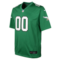Philadelphia Eagles Youth Alternate Custom Game Jersey Kelly Green | Nike for Sale