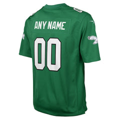 Philadelphia Eagles Youth Alternate Custom Game Jersey Kelly Green | Nike for Sale