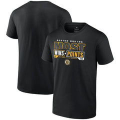 Boston Bruins Most Ever NHL Wins & Points T-Shirt - Black - NHL