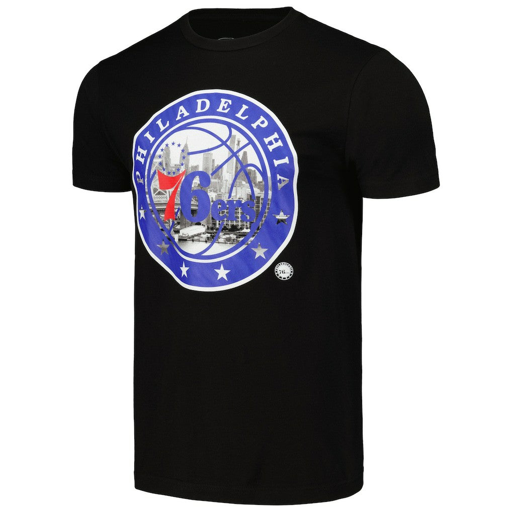 Philadelphia 76ers Stadium Essentials Unisex City View T-Shirt Black - NBA