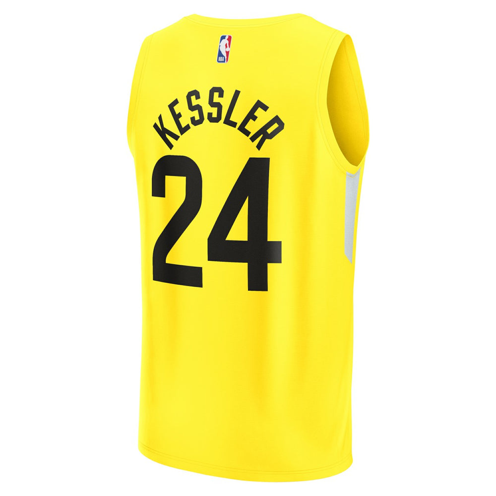 Walker Kessler Utah Jazz Youth Fast Break Player Jersey Icon Edition Yellow - NBA