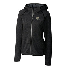 New Orleans Saints Cutter & Buck Women's Helmet Logo Mainsail Sweater-Knit Full-Zip Hoodie Charcoal | NFL