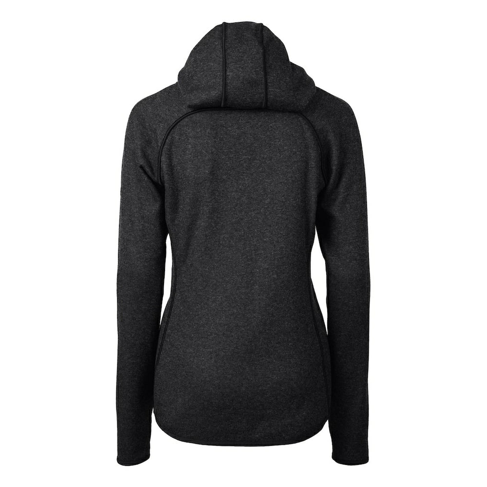 New Orleans Saints Cutter & Buck Women's Helmet Logo Mainsail Sweater-Knit Full-Zip Hoodie Charcoal | NFL