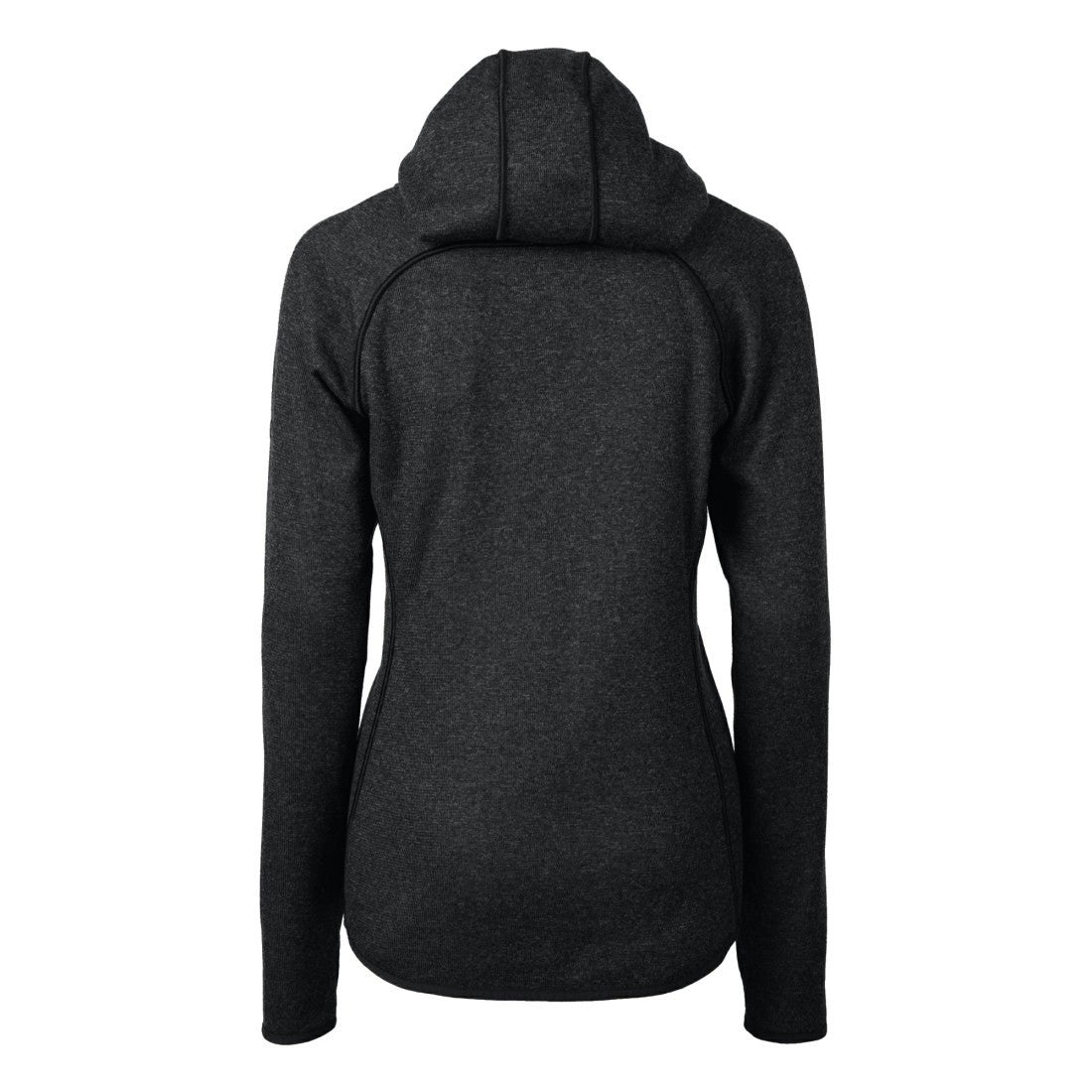 Detroit Lions Cutter & Buck Women's Helmet Logo Mainsail Sweater-Knit Full-Zip Hoodie Charcoal | NFL