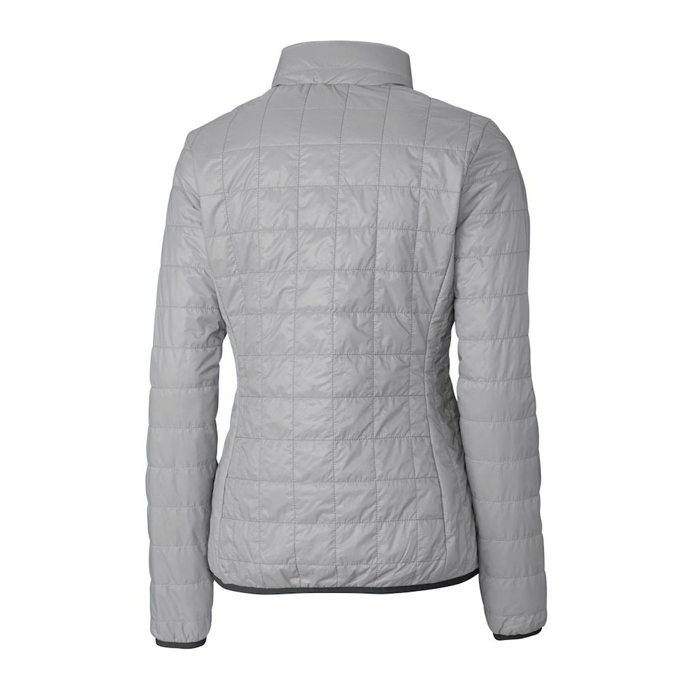 Pittsburgh Steelers Cutter & Buck Women's Helmet Logo Rainier PrimaLoft Eco Insulated Full-Zip Puffer Jacket Gray | NFL