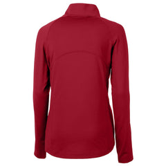 Kansas City Chiefs Cutter & Buck Women's Helmet Logo Adapt Eco Knit Stretch Recycled Half-Zip Pullover Top Red | NFL
