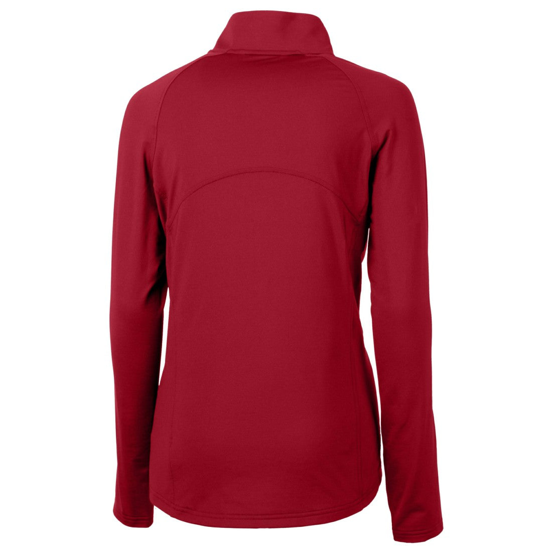 Houston Texans Cutter & Buck Women's Helmet Logo Adapt Eco Knit Stretch Recycled Half-Zip Pullover Top Red | NFL