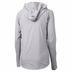 Minnesota Vikings Cutter & Buck Women's Helmet Logo Adapt Eco Knit Hybrid Recycled Full-Zip Hoodie Heather Gray | NFL
