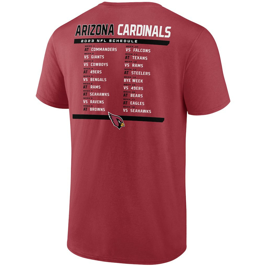 Arizona Cardinals Two-Pack 2023 Schedule T-Shirt Combo Set Cardinal/White | Fanatics