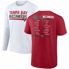 Tampa Bay Buccaneers Two-Pack 2023 Schedule T-Shirt Combo Set Red/White | Fanatics