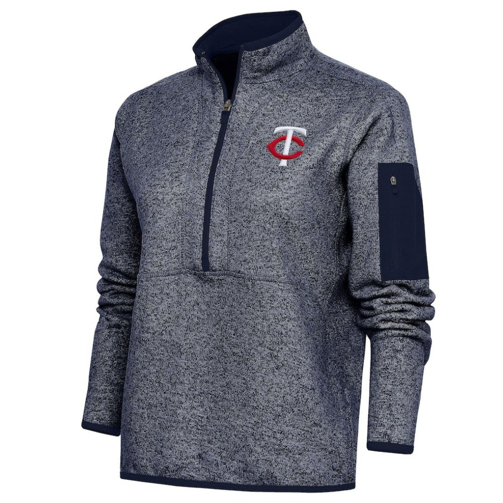 Minnesota Twins Antigua Women's Fortune Quarter-Zip Pullover Jacket - MLB