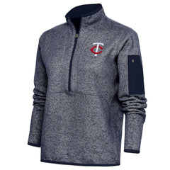 Minnesota Twins Antigua Women's Fortune Quarter-Zip Pullover Jacket - MLB