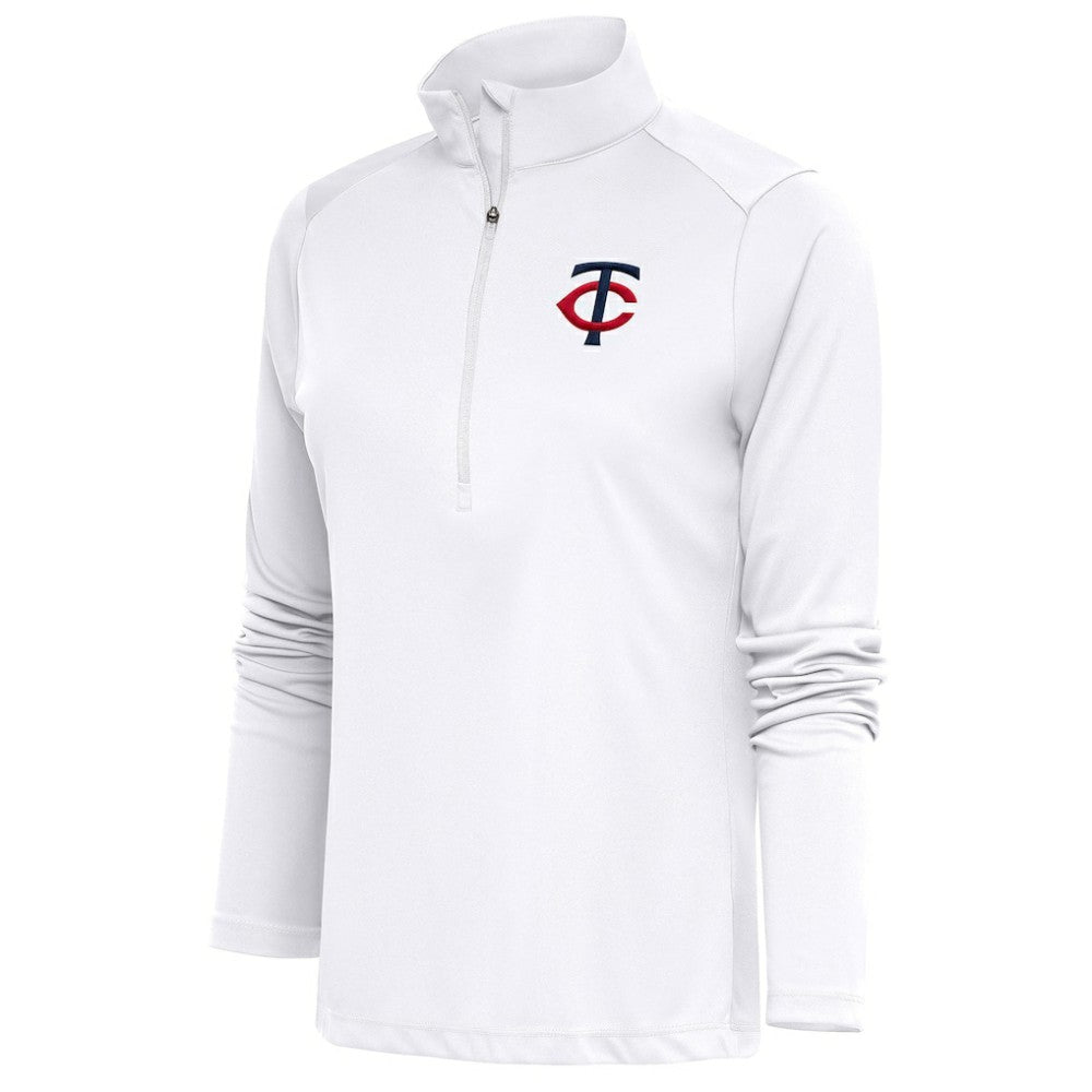 Minnesota Twins Antigua Women's Tribute Half-Zip Pullover Top - MLB