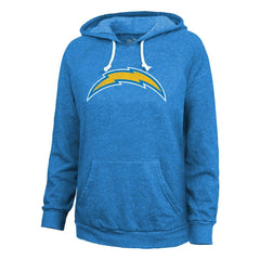 Justin Herbert Los Angeles Chargers Majestic Threads Women's Name & Number Tri-Blend Pullover Hoodie Powder Blue | NFL