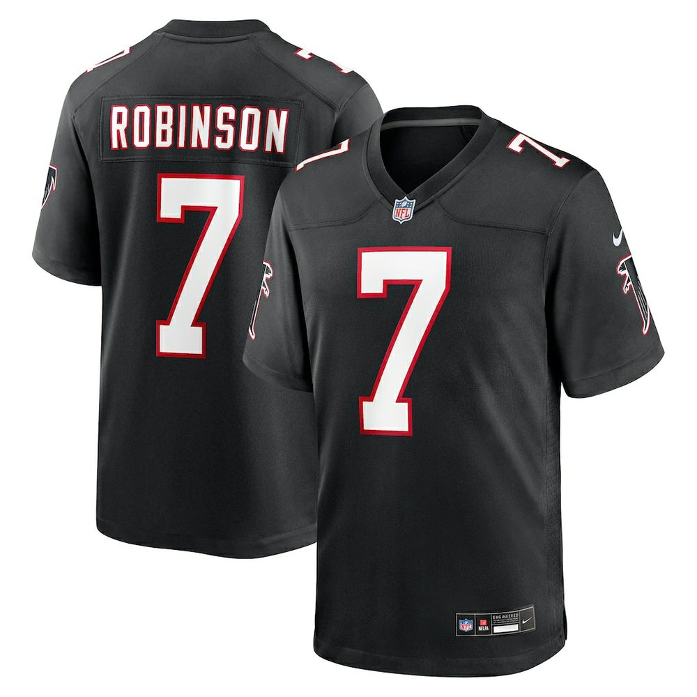 Bijan Robinson Atlanta Falcons Throwback Game Jersey Black | Nike for Sale
