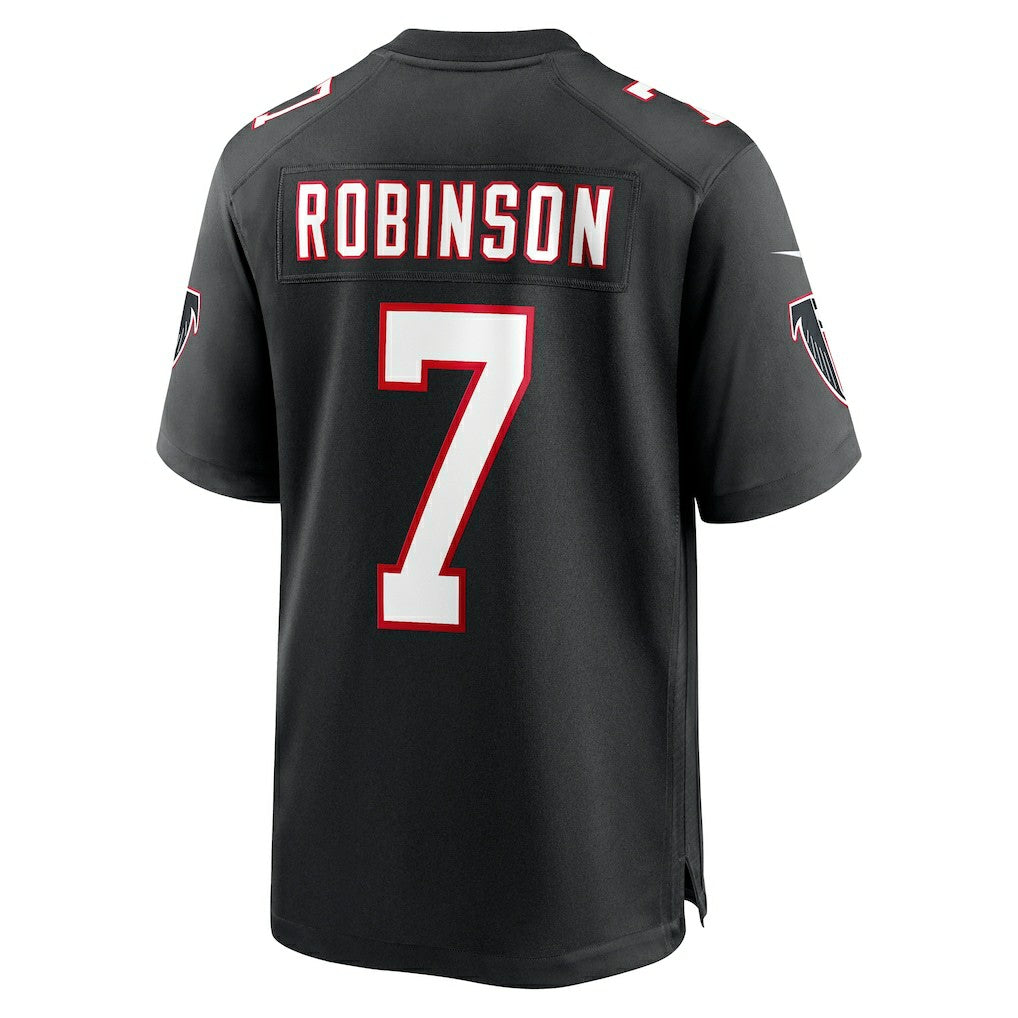 Bijan Robinson Atlanta Falcons Throwback Game Jersey Black | Nike for Sale