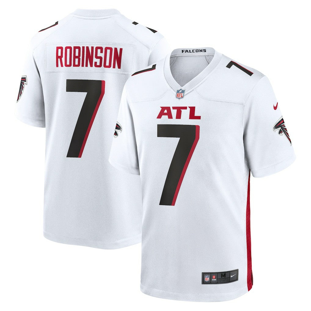 Bijan Robinson Atlanta Falcons Game Jersey White | Nike for Sale