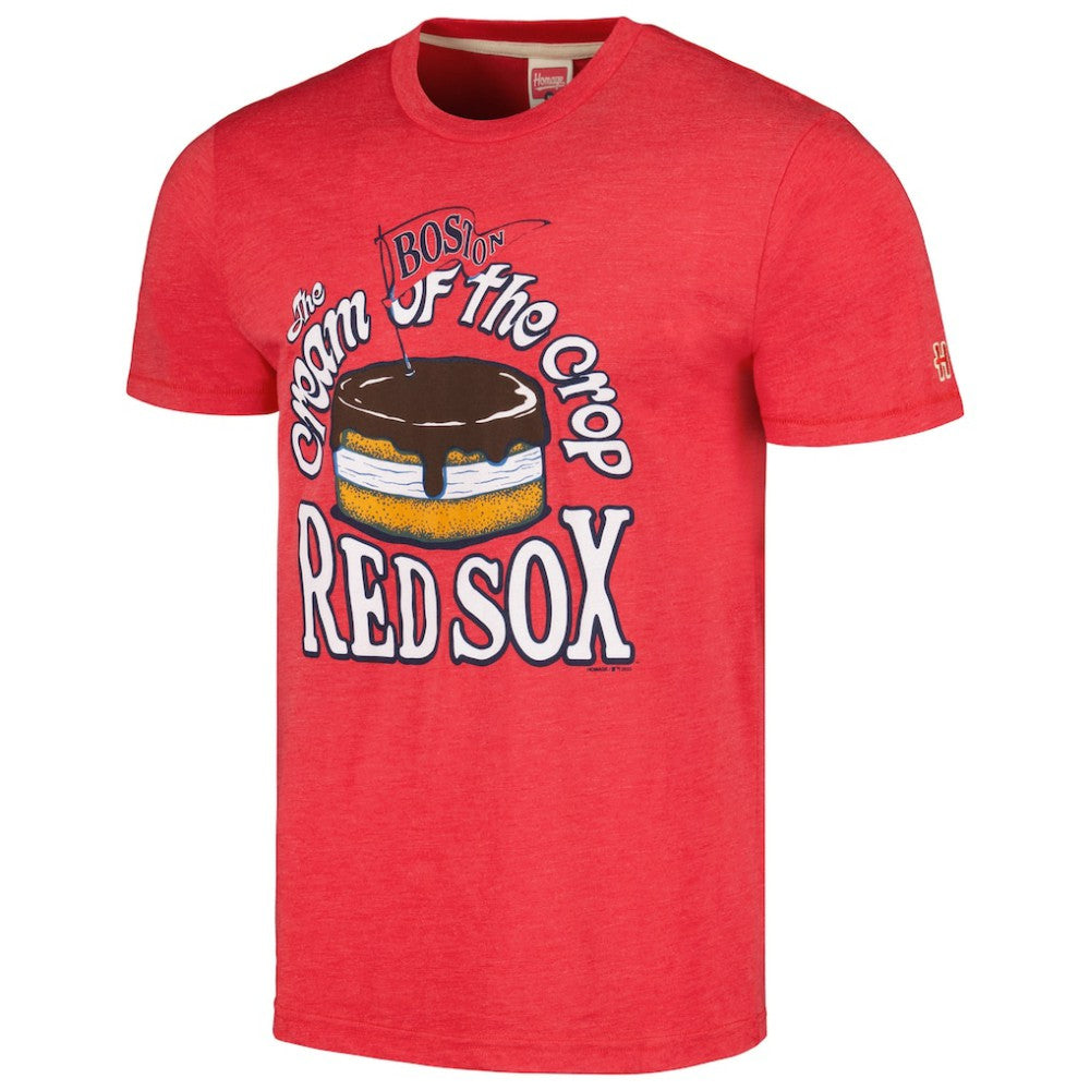 Boston Red Sox Homage Cream of the Crop Hyper Local Tri-Blend T-Shirt - MLB
