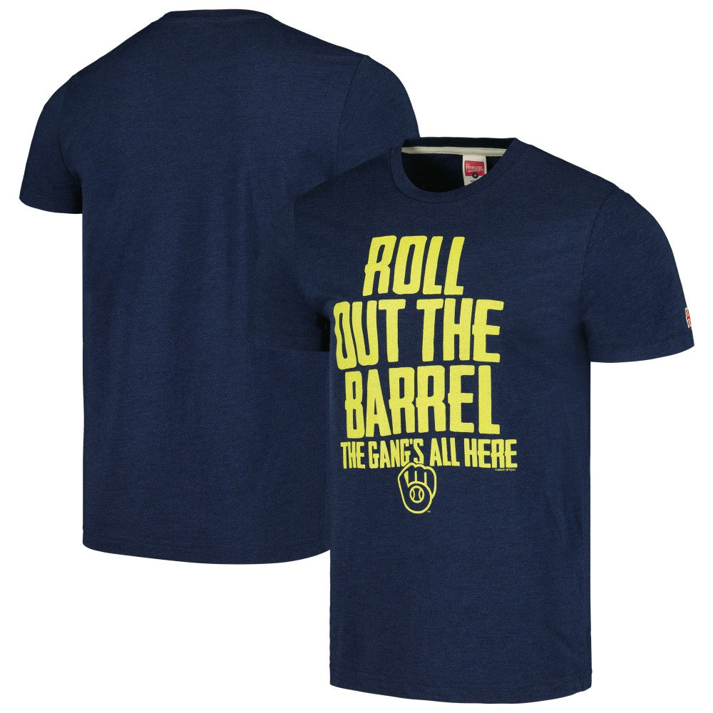 Milwaukee Brewers Homage Gangs All Here Hyper Local Tri-Blend T-Shirt - MLB