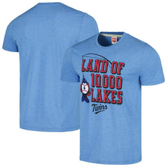Minnesota Twins Homage Land of 10,000 Lakes Hyper Local Tri-Blend T-Shirt - MLB